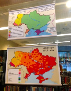Ukraine exhibit, Green Library, Stanford University