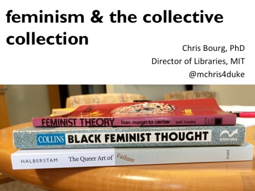 title slide: feminism & collective collection
